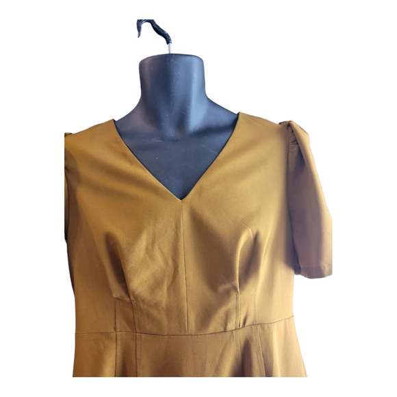 Lark & Ro size 12 Mustard Color Dress B23 - Picture 2 of 10